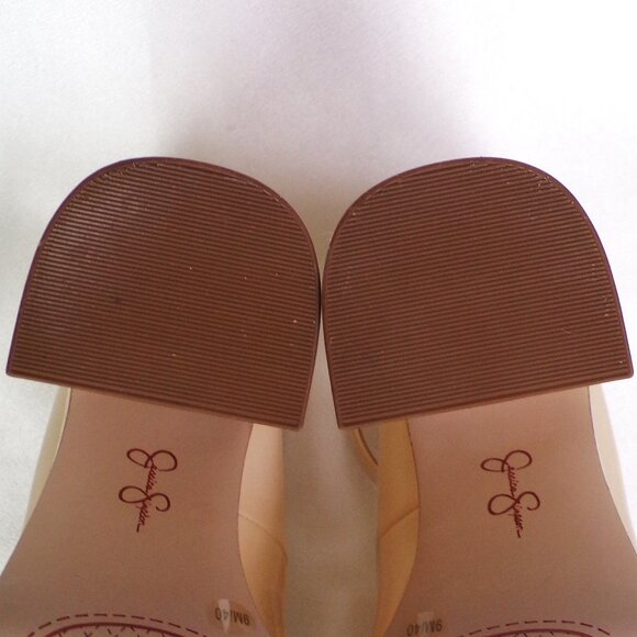 JESSICA SIMPSON size 9M JS-MACEE nude-beige ultra-high-heel platform pumps - Picture 16 of 16